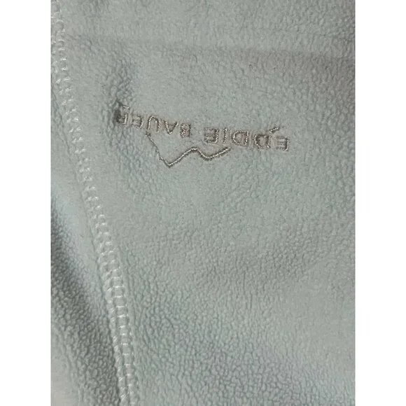 Eddie Bauer 365 Polartec windcutter fleece Vest womens sz L Blue Green Gray - Picture 12 of 12